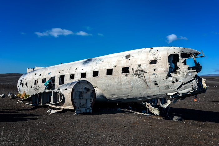Flugzeugwrack im Solheimasandur