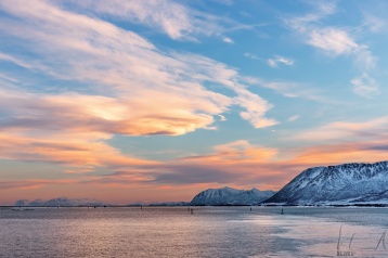 Sonnenuntergang zwischen den Lofoten